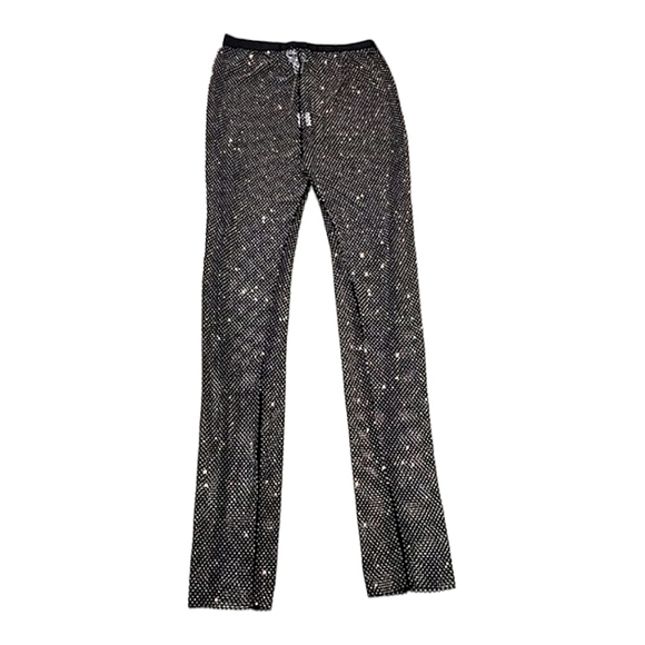 Fashion Nova fully covered rhinestone top and bottom set size L - Picture 8 of 8